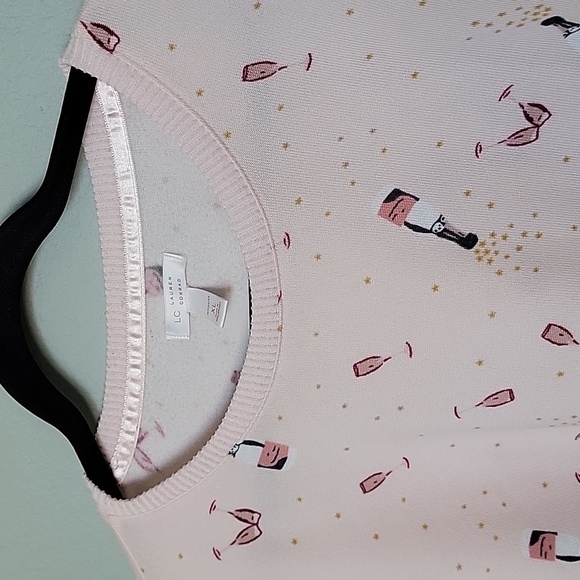 Lauren Conrad XL champagne graphic sweater - Picture 2 of 5